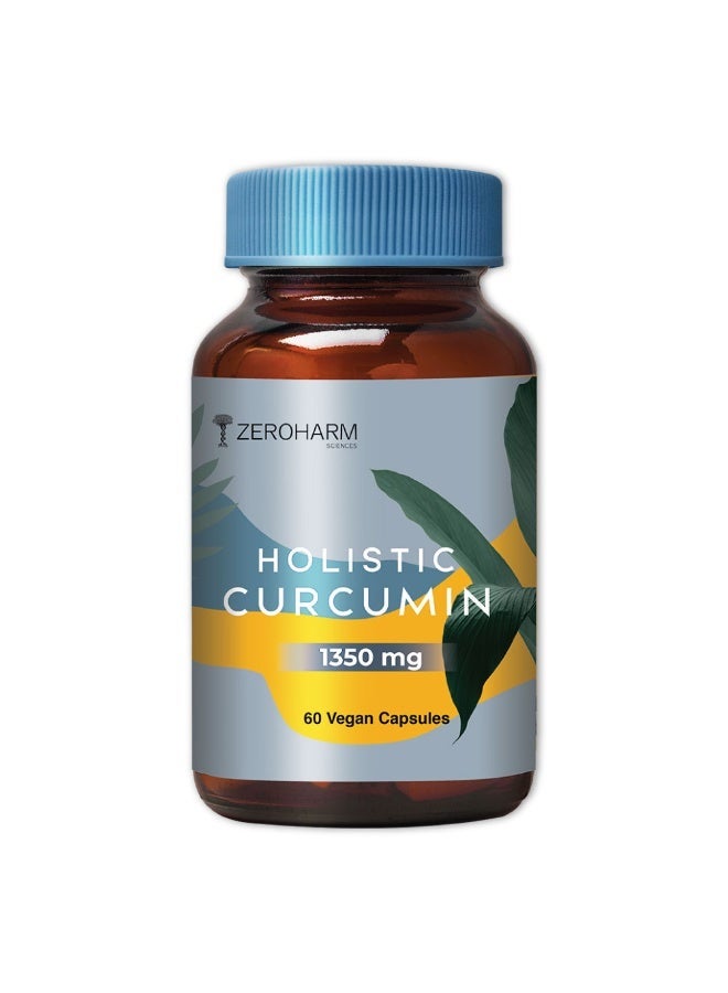 zeroharm Nano Curcumin 95% Curcuminoids + Black Pepper | 60 Veg Capsules - Image 1
